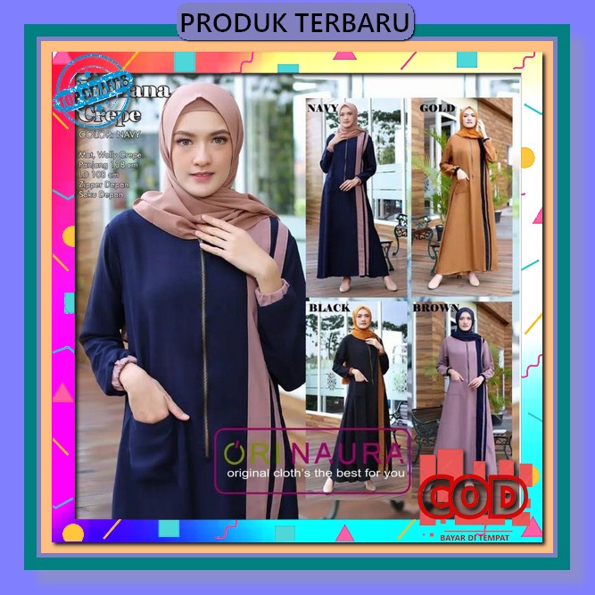 Gamis Tebaru,Gamis Crinkle Airflow,Gamis Aluna Gown By Nabtik,Gamis Viral ,Gamis Kekinian,Gamis Leba