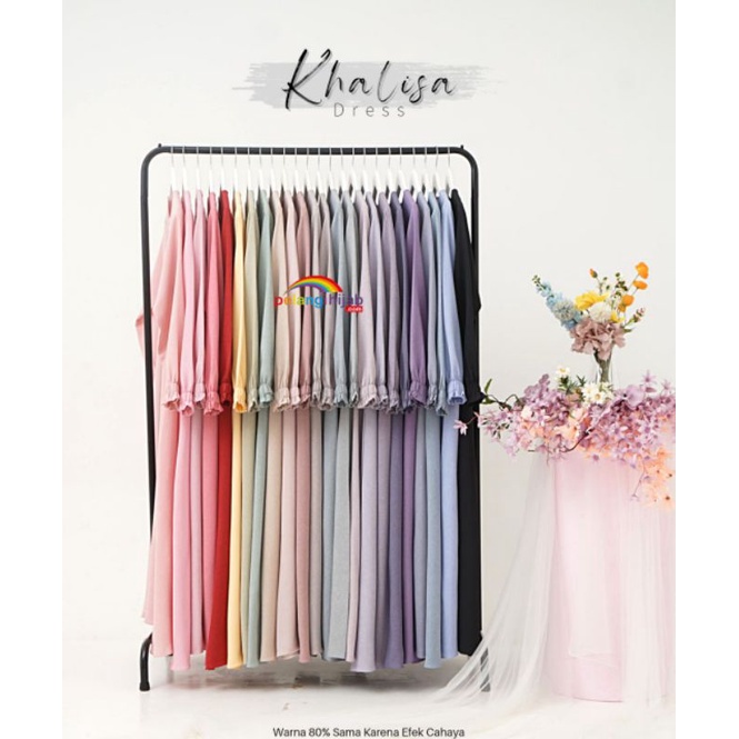 Gamis Khalisa by Pelangi Hijab PH | bahan Linen crepe | busui friendly