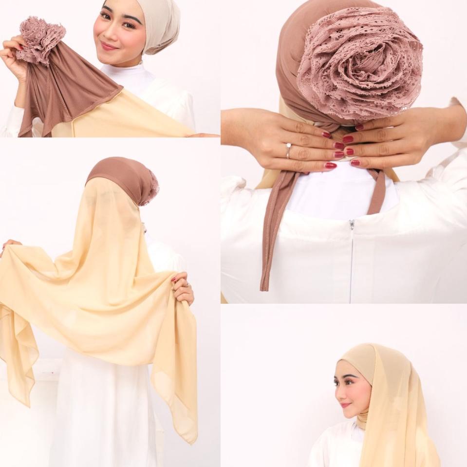 [KODE 77]  Pashmina Instan Cepol 180 x 75 cm Pasmina Inner Turki Pasmina Instan Cepol Hijab Ciput Te