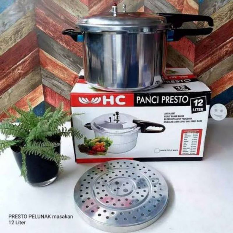 Panci Presto , Presto , Panci penanak nasi , 24 CM / 8 liter Terdapat KukusanPresto omicko 8 literP 40 L 28 T 24 Berat timbg 2,485 kg Berat volum 4,48 kg
