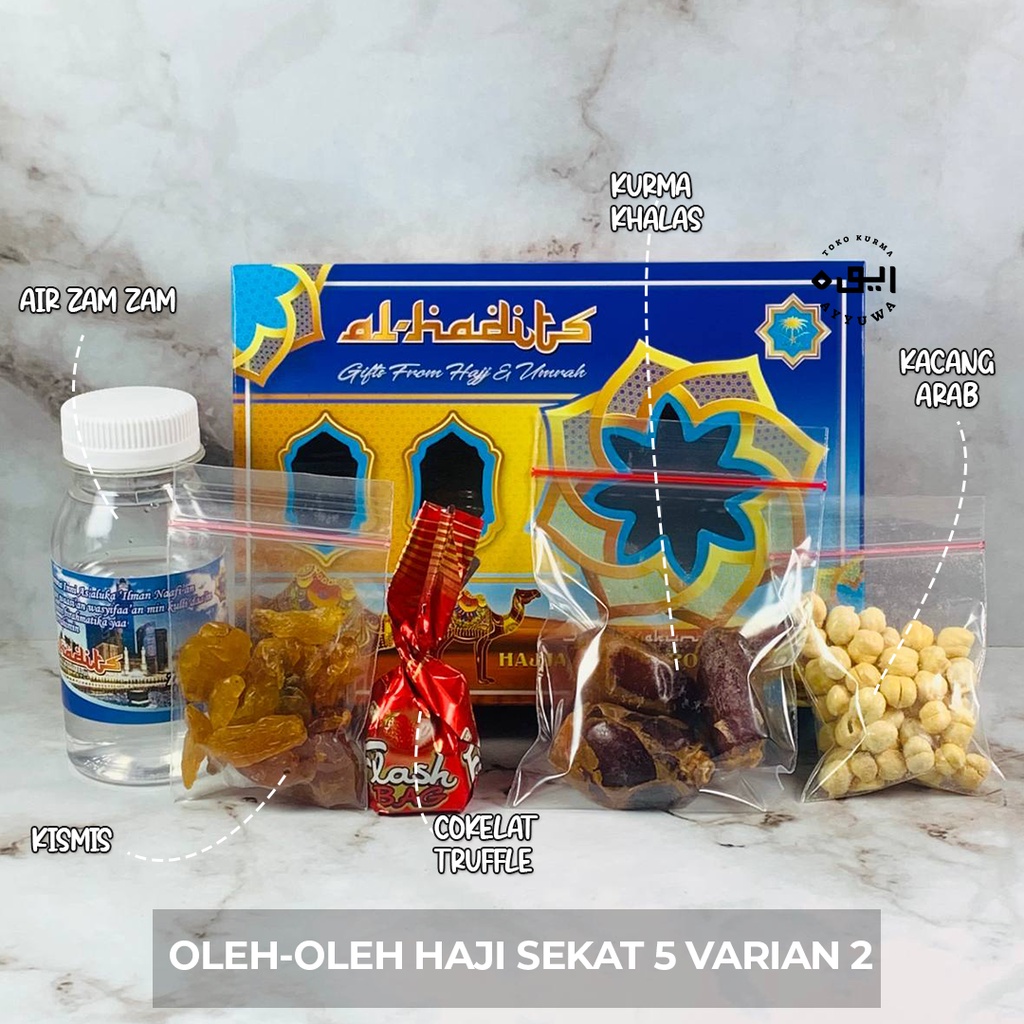 

PAKET OLEH OLEH HAJI UMROH ZAMZAM KHALAS KISMIS KACANG ARAB COKLAT VARIAN 2