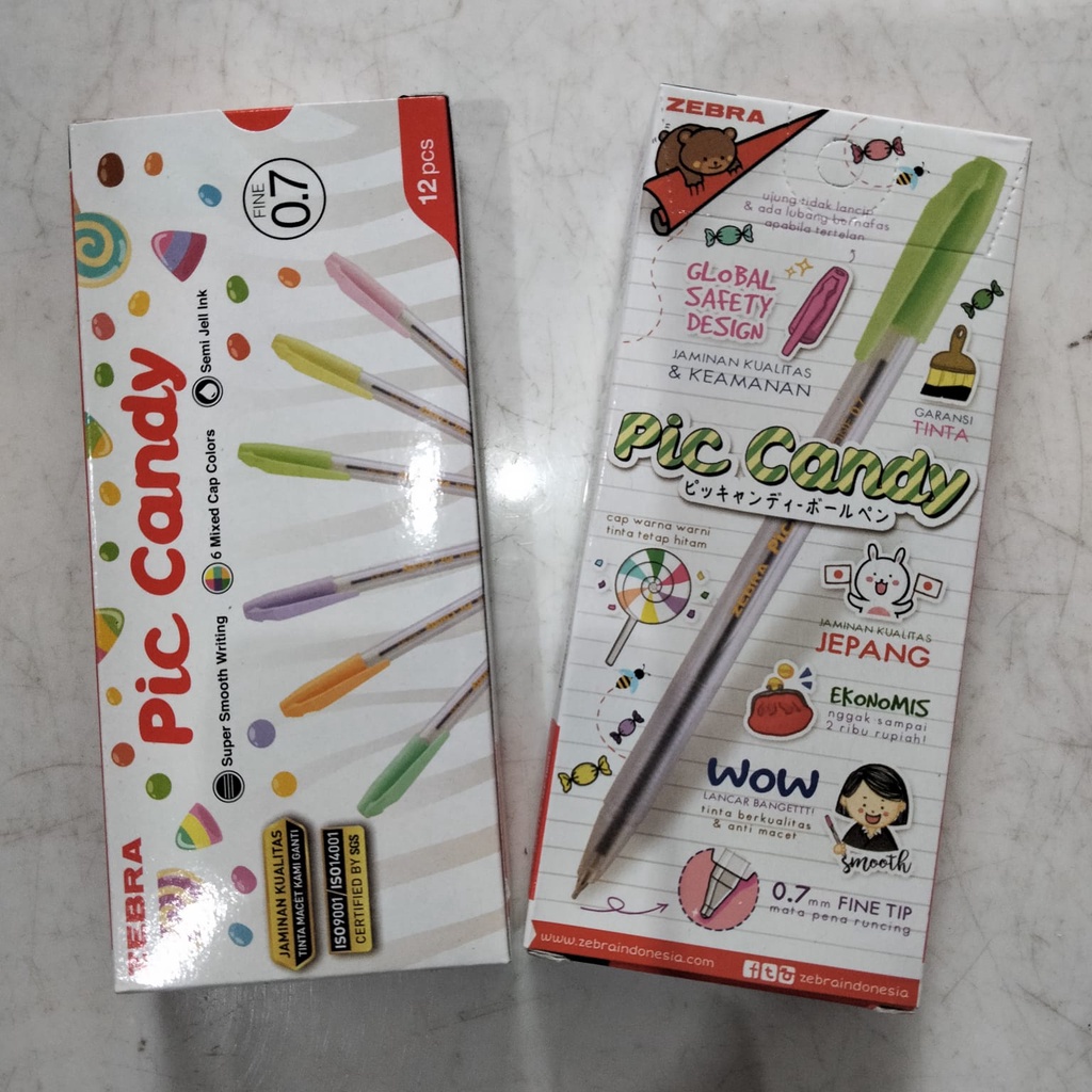 Pulpen Pic Candy Zebra 1 lsn