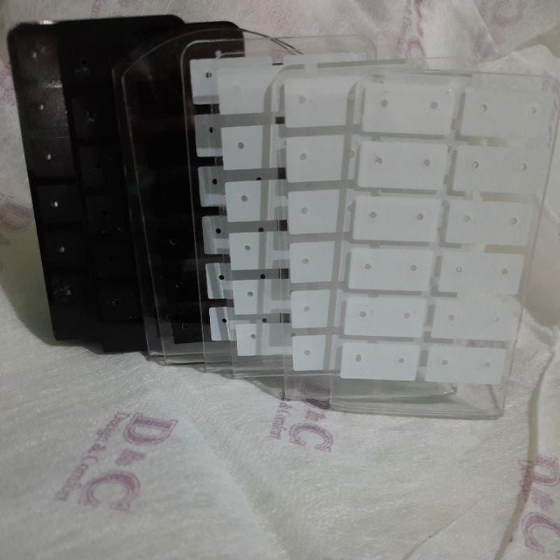 Rak anting 24 hole rak aksesoris wanita 12 pasang anting earrings tempat penyimpanan