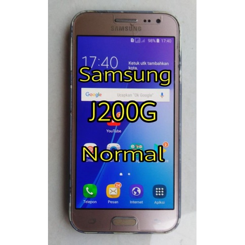 ✔️Samsung J200G (J2 Biasa) LTE/4G Layar Original Amoled Normal Siap Pakai Harian