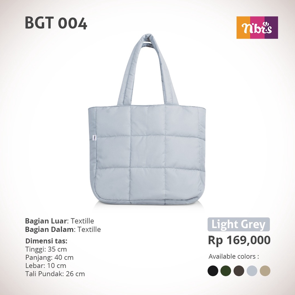 Nibras Bag BGT 04 Bahan Textile Tas Nbrs Terbaru Simpel Modern Kuliah kekinian