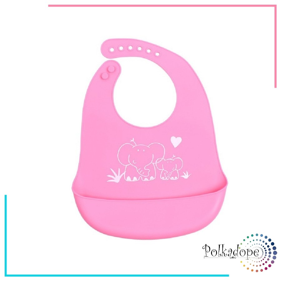 BABY BIB Celemek Makan Bayi Slaber Silikon Anak Bibs Waterproof / Baby Bib