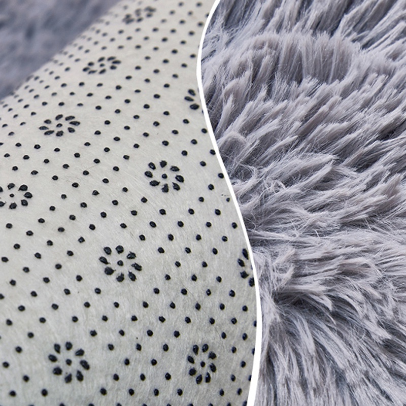 karpet bulu ukuran 150 x 100cm tebal keseluruhan polos Karpet Bulu Tebal Murah / Karpet Bulu Kekinian Minimalis / Karpet Bulat BerMotif Karpet Bulu Lantai Polos Lembut /Karpet Bulu Korea Halus