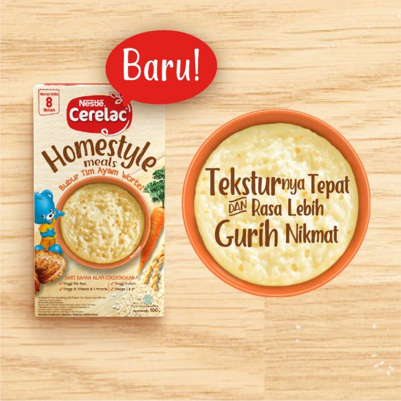 Cerelac HOMESTYLE MEAL Bubur Tim 100 gr