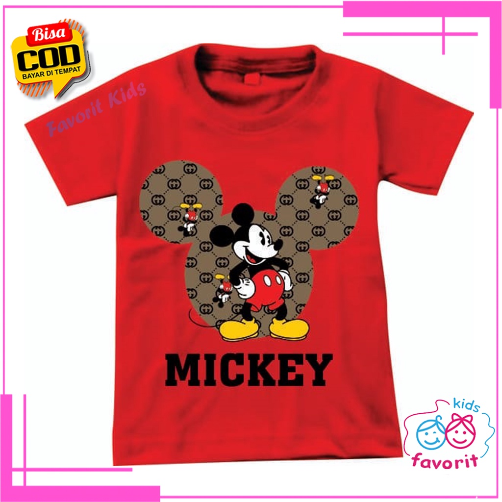 Favorit kids Baju kaos anak perempuan | kaos atasan anak anak | baju anak cewek motif cartoon