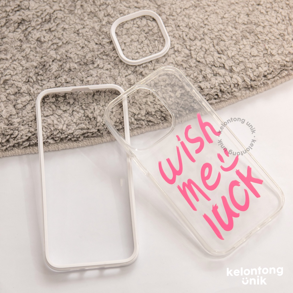 For iPhone - Wish Me Luck 3 in 1 Ring Shockproof Case