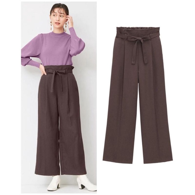 Uniqlo brown belted cullote