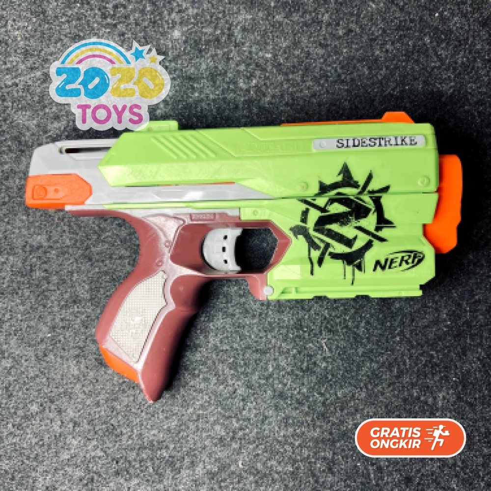 Nerf Zombie Strike Sidestrike  Mainan Tembakan Bekas Pistol Preloved