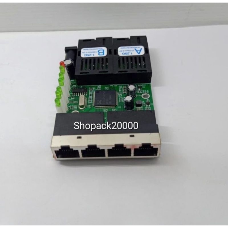 2 Port FO 4 Port LAN Gigabit PCBA / Board Only