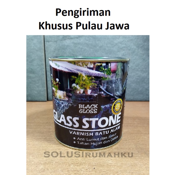 GLASS STONE Varnish Batu Alam Hitam BETA CHEMIE /Cat Pelapis Batu Alam