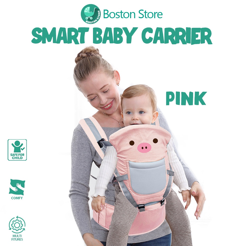Bostonstore 5 in 1 Gendongan Bayi Depan Hipseat / Baby Carrier Ransel Multifungsi Perlengkapan Bayi Impor / Gendongan Bayi Depan Hipseat / Gendongan Bayi / Gendongan Bayi Depan / Gendongan Bayi Hipseat / Gendongan Bayi Newborn