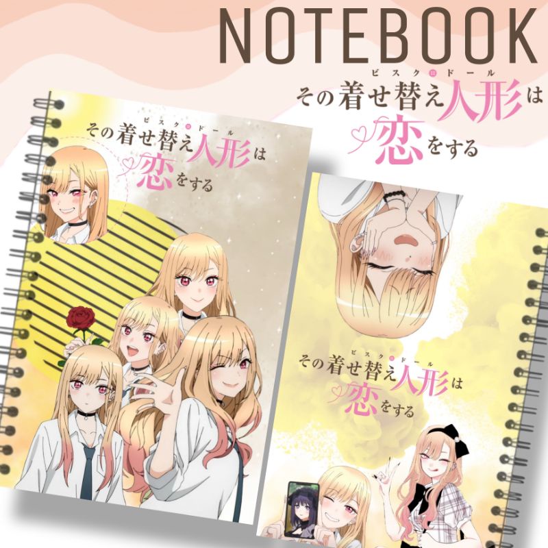 

Notebook Marin Anime My Dress Up Darling Notebook Kitagawa Marin Buku Waifu Marin Kitagawa My Dress up Darling