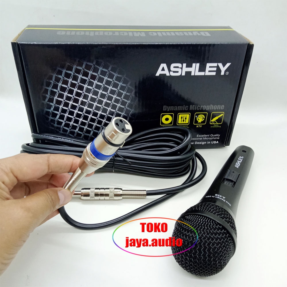 Mik Kabel ASHLEY A02 Mikrofon Kabel Mik Karaoke Mic Vokal Cable