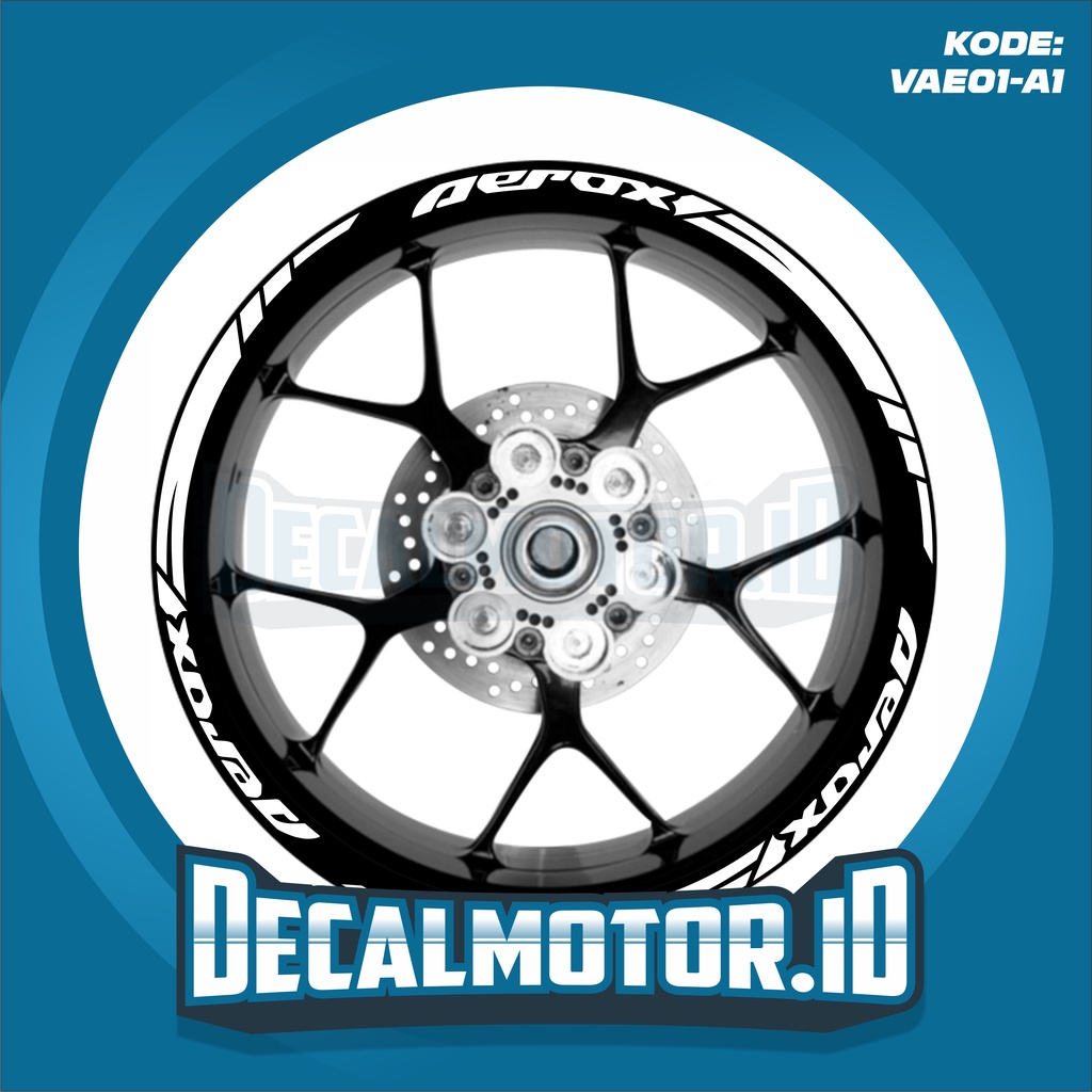 Sticker Cutting Velg AEROX - Sticker Velg Motor aerox 1 warna -  VAE
