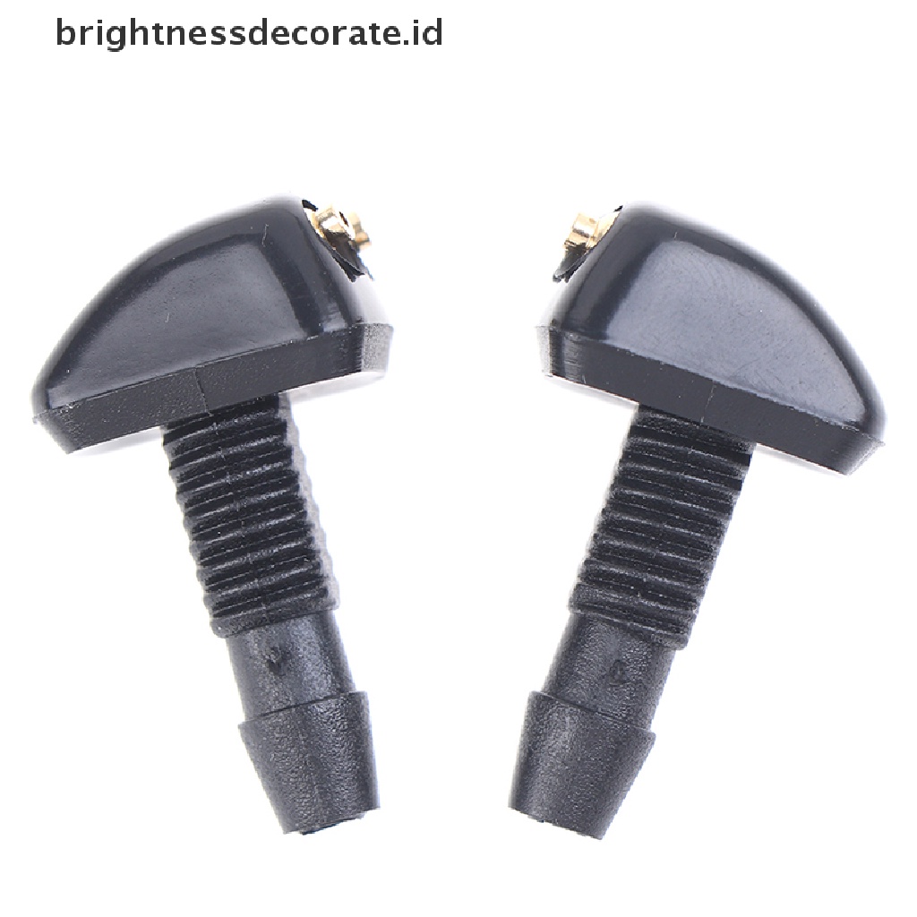 [Birth] 2x Universal Front Windshield Washer Wiper Nozzle er Outlet Semburan Air [ID]