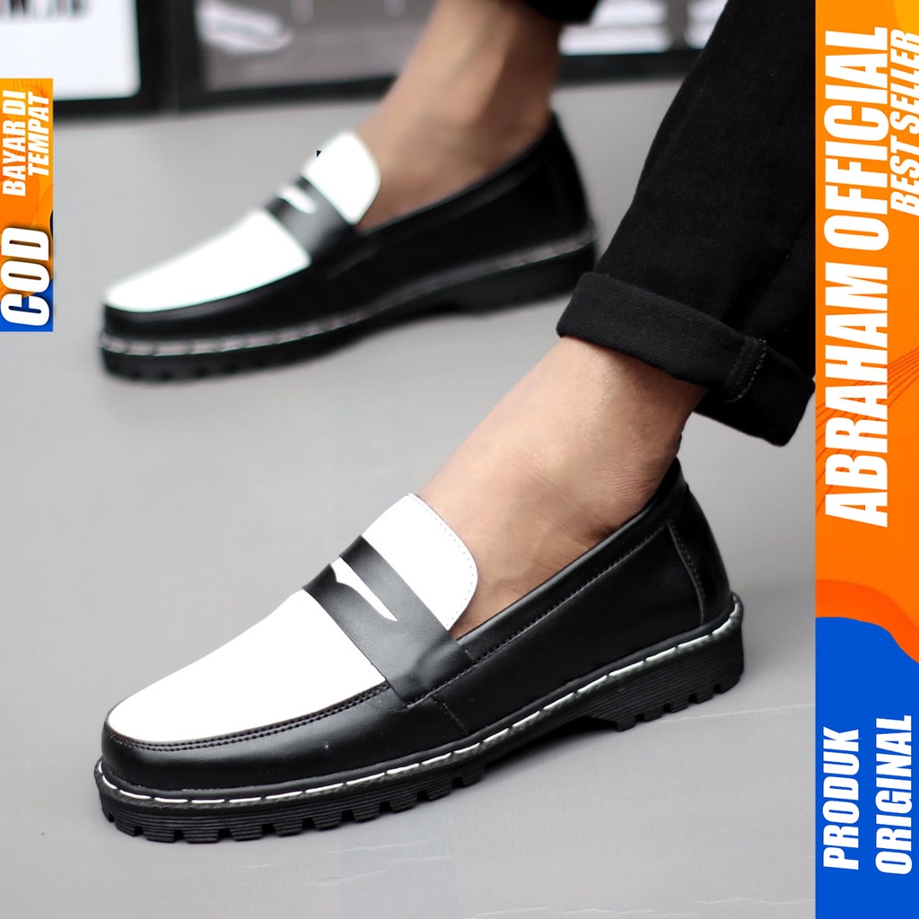 Sepatu Docmart Loafers Formal Pantofel Kerja Pria Abraham VINICIUS