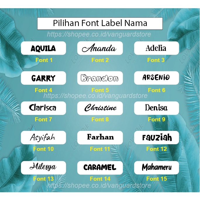 CUSTOM LABEL NAMA SERAGAM SEKOLAH KAOS ANAK STIKER SABLON SETRIKA PESANTREN NAME TAG LAUNDRY