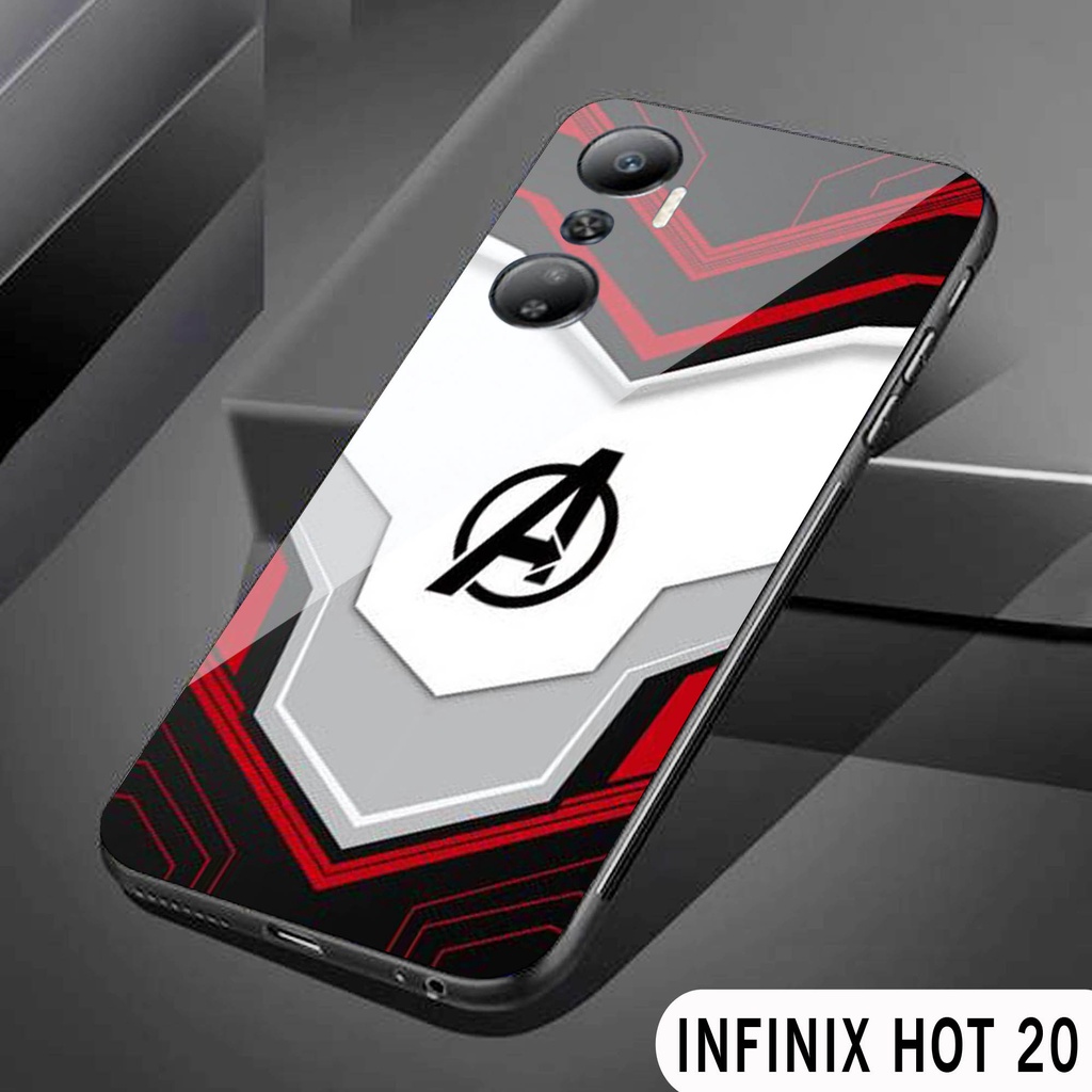 Softcase Glass [S25] INFINIX HOT 20 - casing pelindung - INFINIX HOT 20 - pelindung handphone - INFI