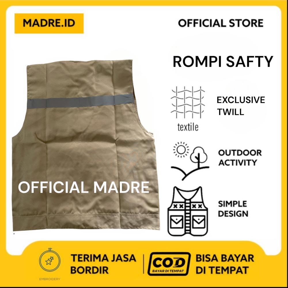 Safty Series - Rompi Kerja Proyek Lapangan Pdl Outdoor