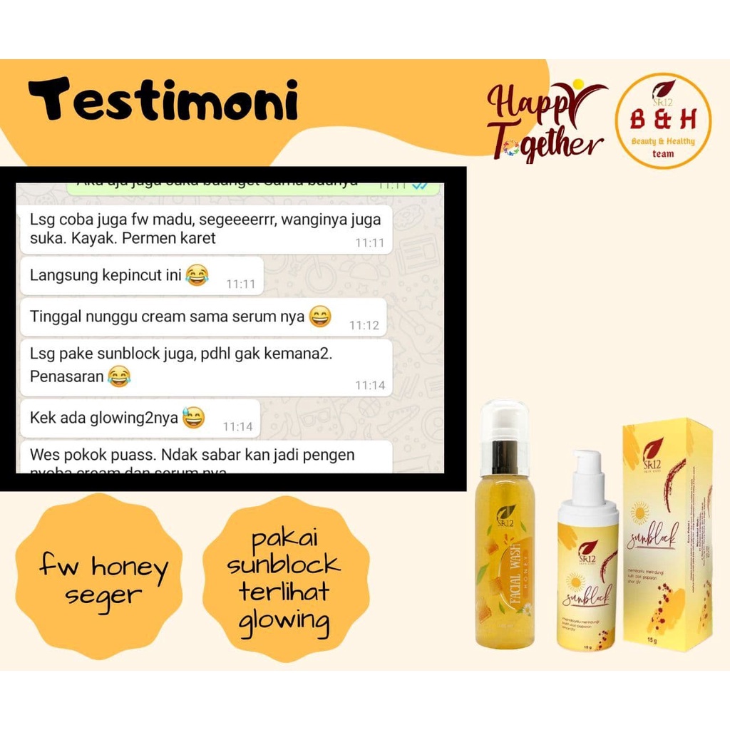 FACIAL WASH HONEY SR12 / MENGONTROL MINYAK WAJAH BERLEBIH / SABUN MADU CAIR / MENGANGKAT KOTORAN WAJAH / saudagarsr12