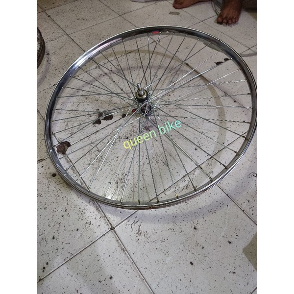 rim velg veleg peleng rombong becak ukuran 28 komplit siap pakai