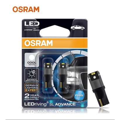 Lampu LED Senja T10  OSRAM Putih 6000K W5W Auxiliary 2980CW High Quality Mobil Motor