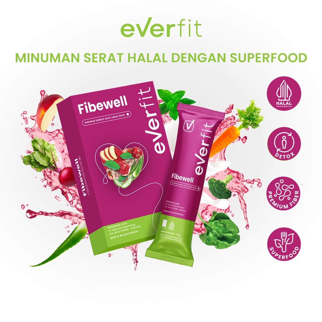 EVERFIT Fibewell Aneka Buah isi 7s