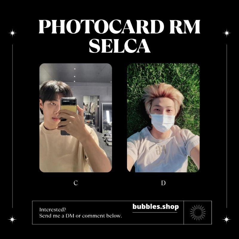 PHOTOCARD UNOFFICIAL NAMJOON BTS SELCA