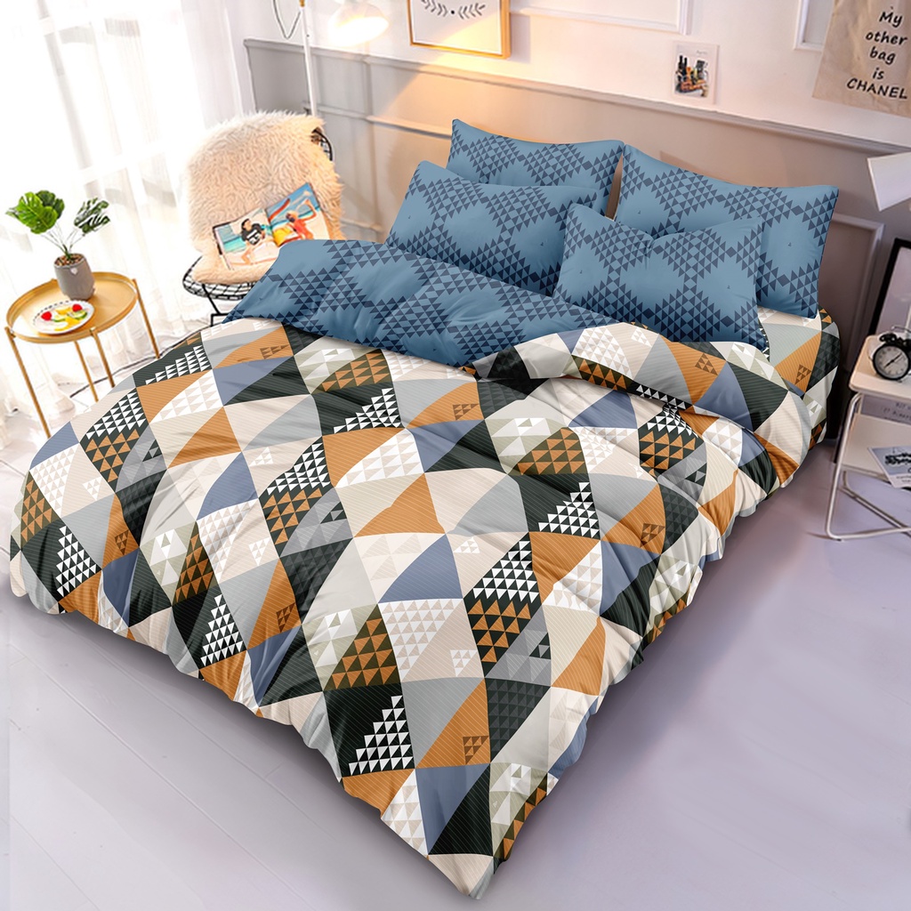 Illusions - Bed Cover Set King 180x200 Tinggi 20 Rumbay - Terra