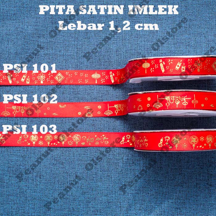 

Pita Satin Imlek 1,2cm per Roll