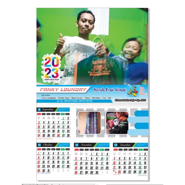 

kalender murah custome 2023 bisa dikasoh foto isi 3