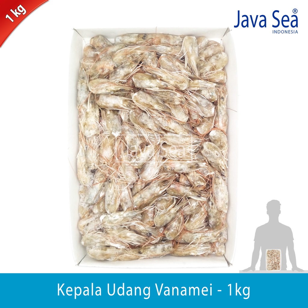 

Kepala Udang Vanamei pack 1 kg Java Sea