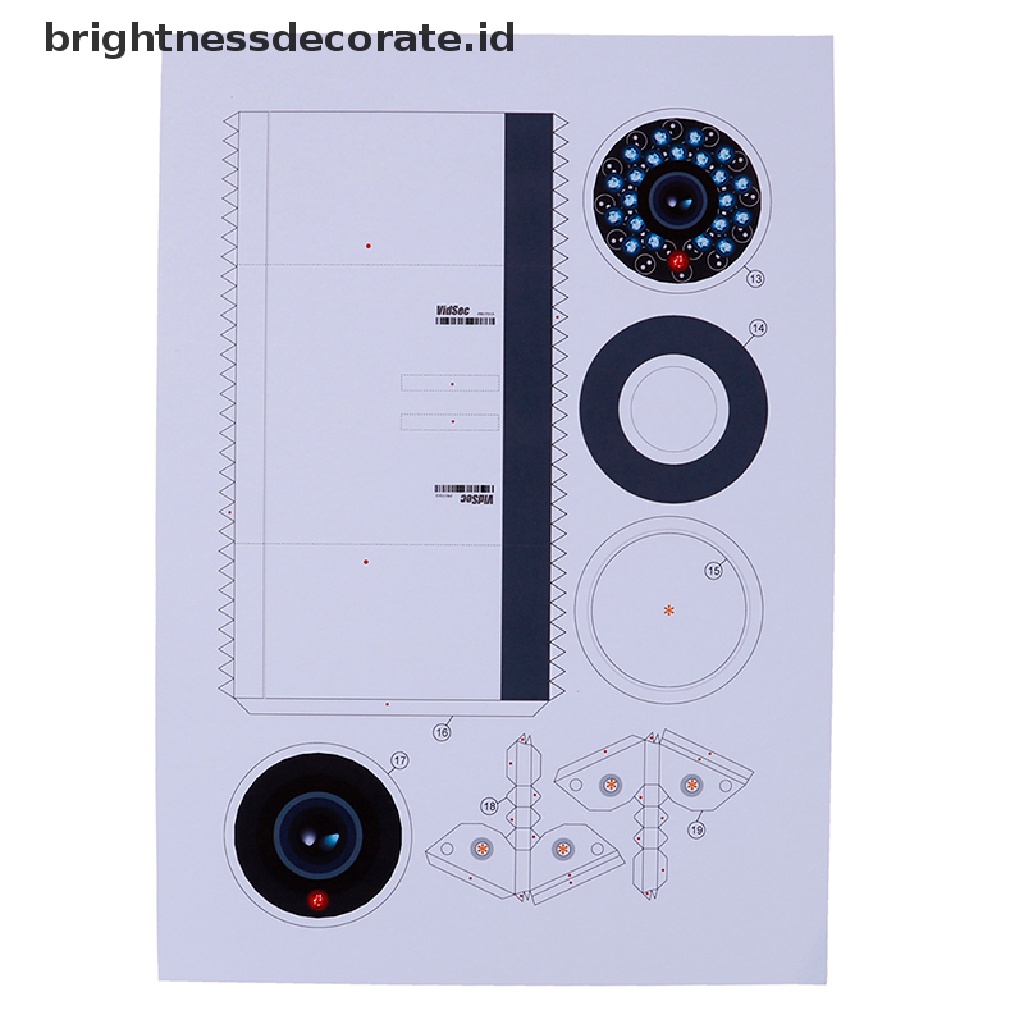 [Keladilan] 1:1model Kertas Tiruan Keamanan Dummy Kamera Pengintai Security Model Puzzle [ID]