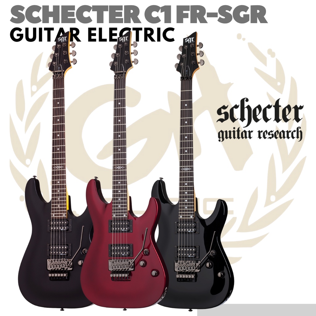 Schecter C1 FR SGR Electric Guitar | Gitar Listrik Elektrik  Up Down Tremolo