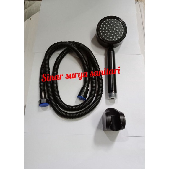Hand shower hitam / hand shower bulat hitam / shower