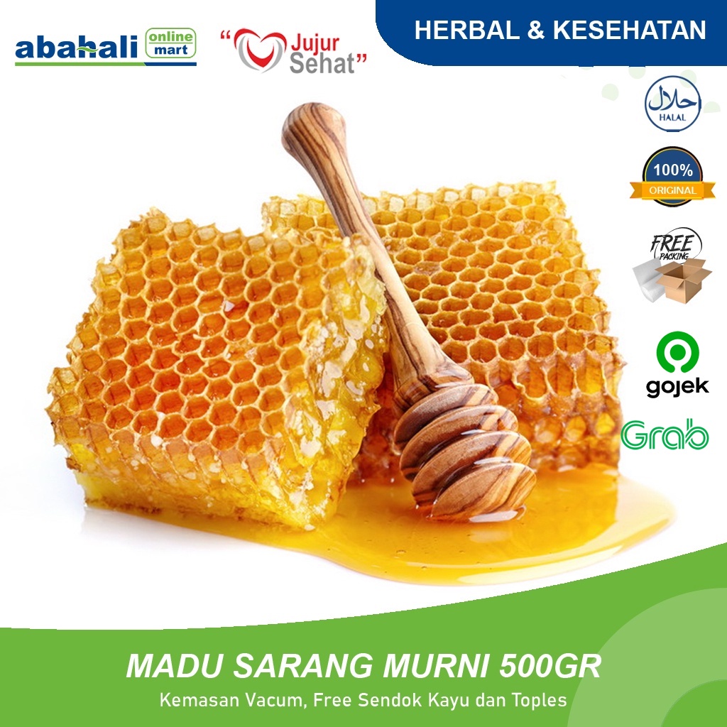 

(TERBARUU) Honeycomb Madu Sarang 500gr Herbal Alami