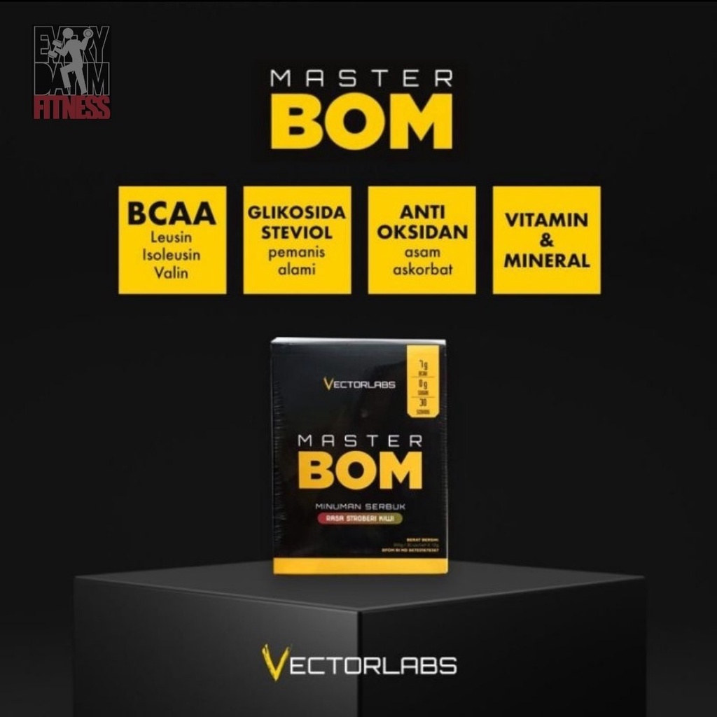 VECTORLABS VL MASTER BOM 1 SERV SERVING 1 SACHET ECER ECERAN REPACK BPOM HALAL EVOLENE M1 PRO BCAA