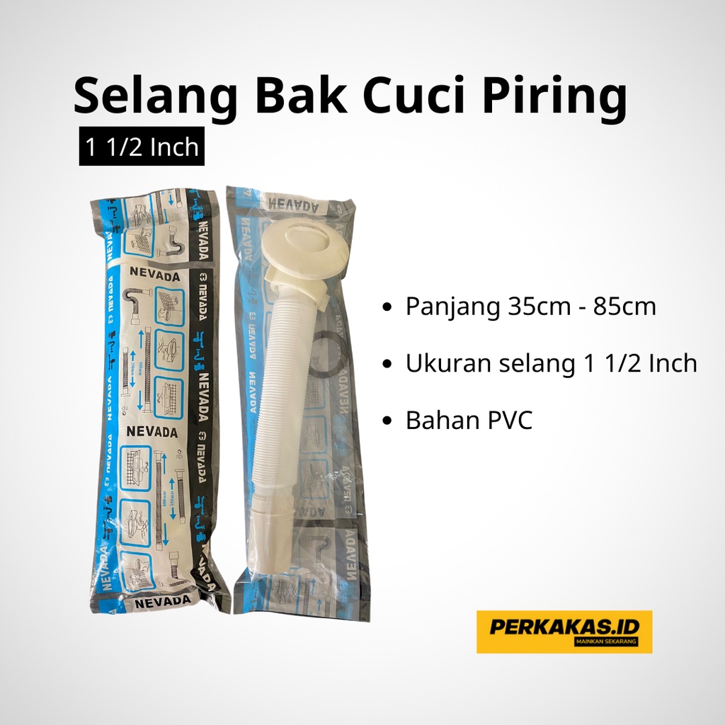 Wastafel Cuci Piring Stainlees 1 Lubang Kitchen Sink FREE Avur+Selang NB