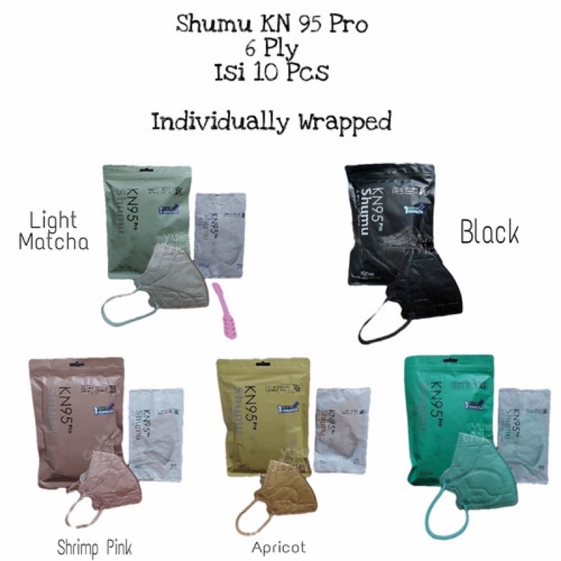 Masker Shumu Kn95 Pro 10pcs Premium quality