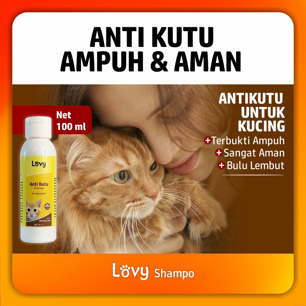 Shampo Sampo Kucing Lovy | WHITE &amp; ANTIKUTU | PAKET D