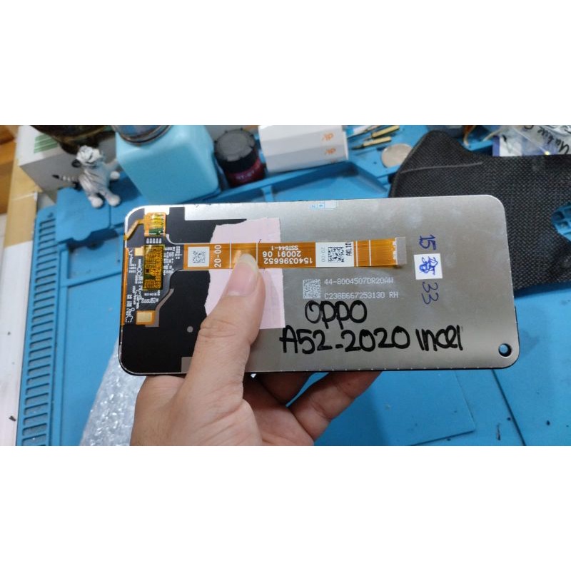 LCD Oppo a52 2020 ory oem cabutan second hitam