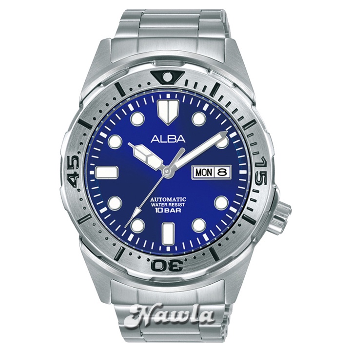 Alba Automatic AL4373X1 Monster Blue Dial - Jam Tangan Pria AL4373