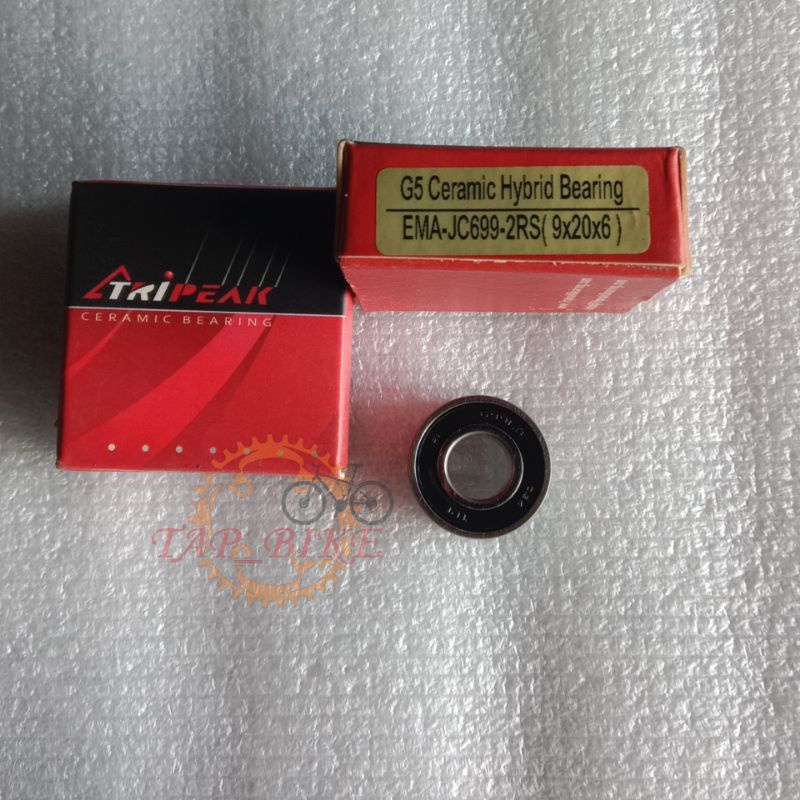TRIPEAK Bearing Ceramic 699 Grade 5 - Kode EMA-JC699-2RS Bearing Wheelset Part Sepeda