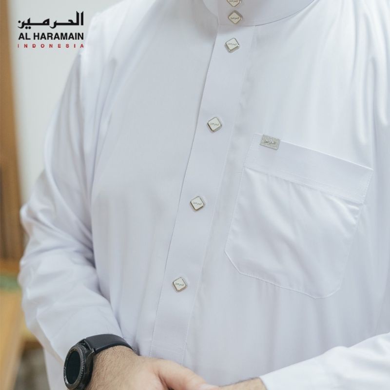 Gamis Jubah Pria Al Haramain Polyester Polos Premium 09
