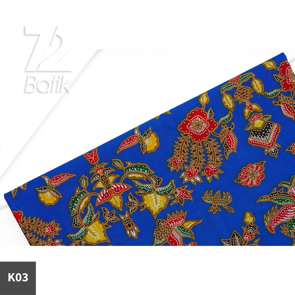 KAIN BATIK PREMIUM Bahan Katun Motif Kembang Timbangan Biru Tua 722754 Cap 72 Jarik Jarit Samping Kebat Panjang Batik Katun Modern Premium Bahan Seragam Batik Pernikahan Kantor Keluarga Murah Kamen Jadi Batik Bali Lembaran