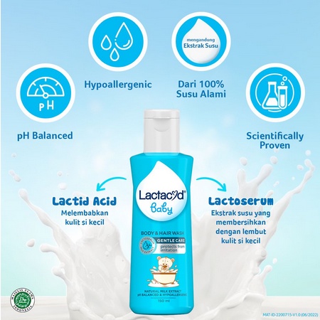 Lactacyd Baby Liquid Soap Body and Hair Wash Lactacyd Kemasan Baru Sabun Bayi - Kabakids Store